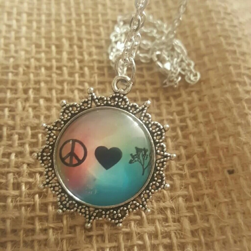 Peace Love Joshua Tree Necklace